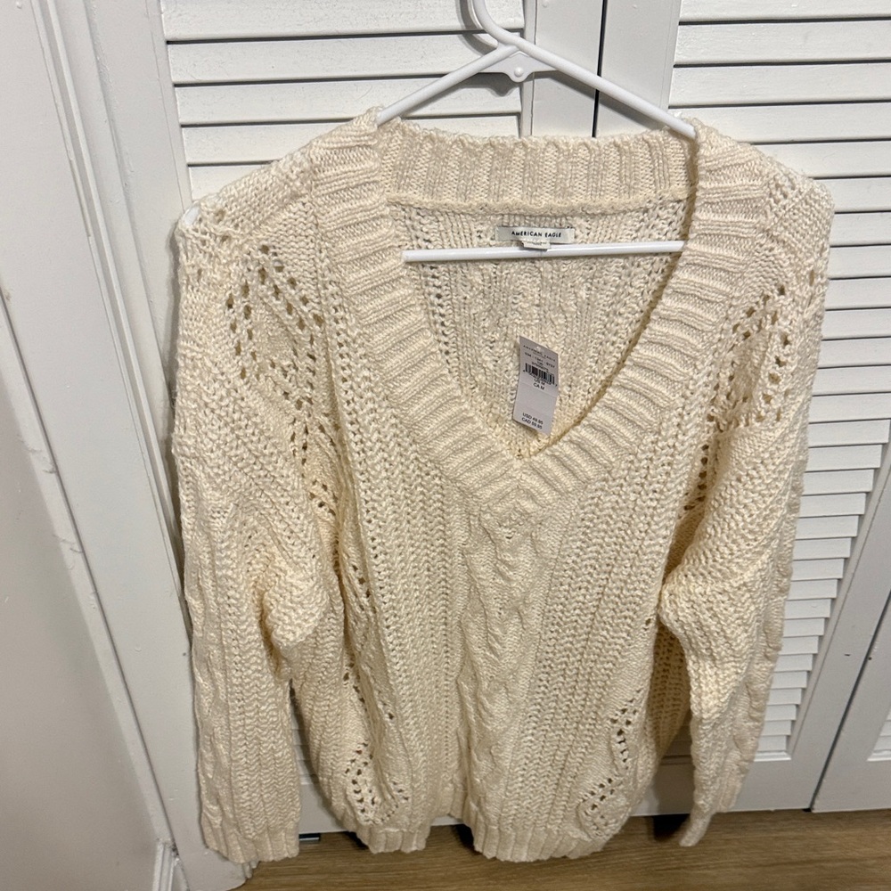 NWT American Eagle Oversized V-neck Sweater
